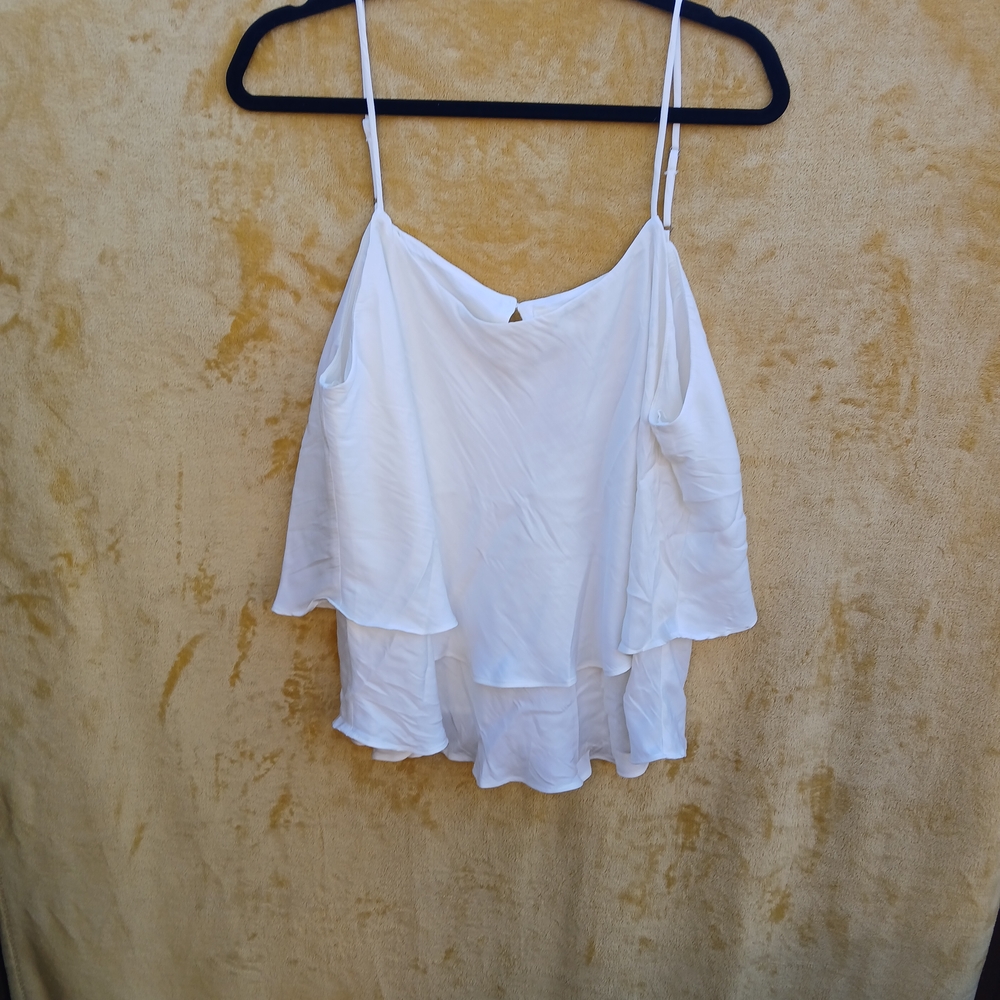 Nine Britton White Layered Camisole Top